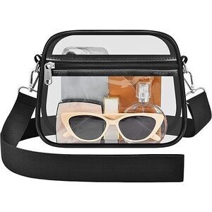 Clear Bag For Stadium Events Mini Small Clear Purse Stadium Top-Handle Satchel